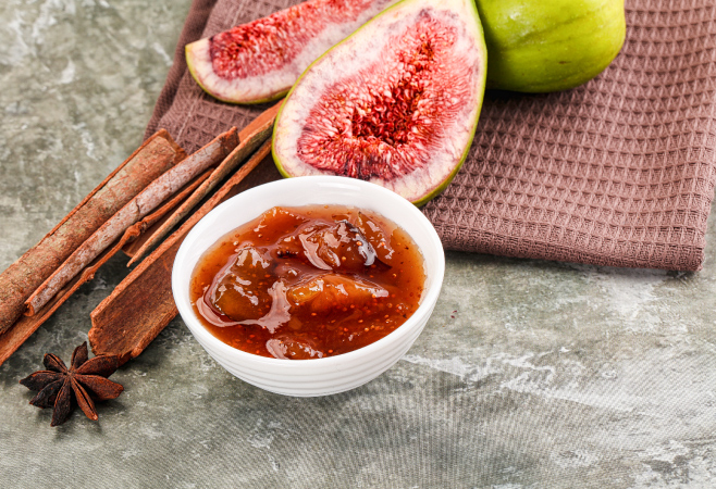 Fig Jam and Faceli Popular traditional breakfast foods of Azerbaijan Fig Jam and Faceli Popular traditional breakfast foods of Azerbaijan