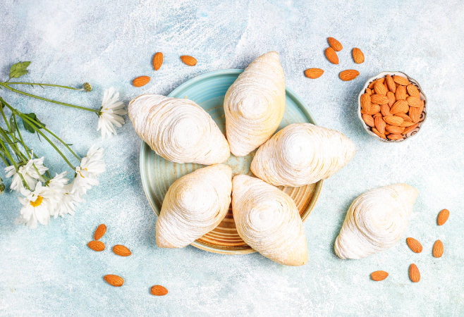 Badambura is a delicate Azerbaijani pastry Badambura is a delicate Azerbaijani pastry