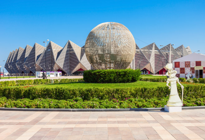 History and construction of Baku Crystal Hall