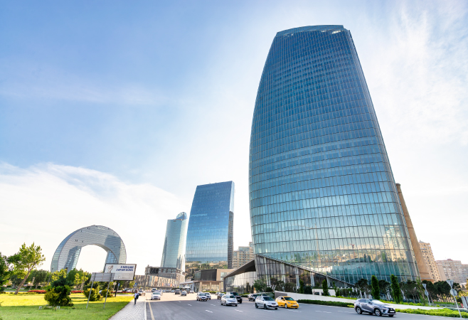 Driving distance Dubai to Azerbaijan