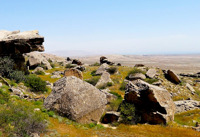 Gaval Dash in Gobustan National Park Azerbaijan