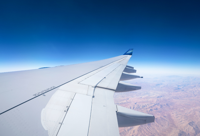 Flight route illustrating India to Azerbaijan distance with average flight time of 4 to 6 hours