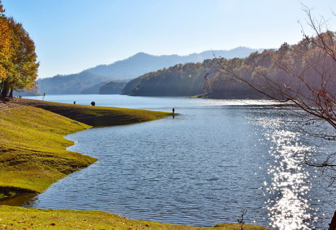 Khanbulan Lake in Lankaran Azerbaijan