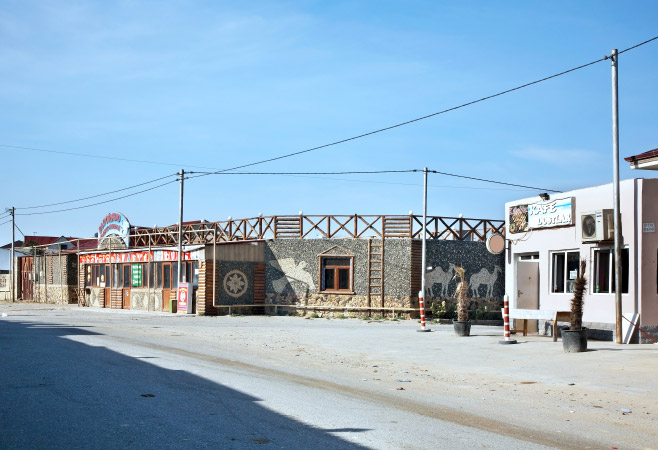 Accommodation and dining at Mardakan Beach