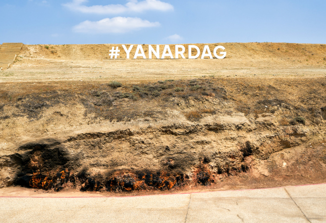 Day trip to Yanar Dagh in Sumqayit