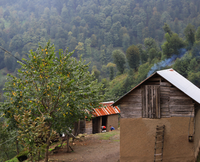 Exploring the local architecture and sights of historic buildings in Astara