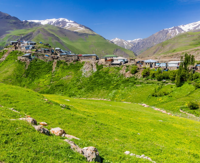 Khinalig Village in Quba