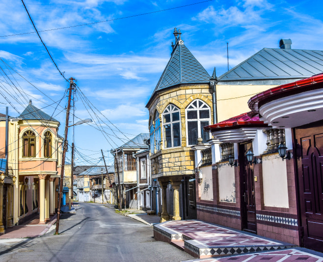 Quba, Azerbaijan is the site of Red Village