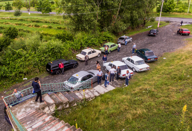 Car Village in Zaqatala Azerbaijan